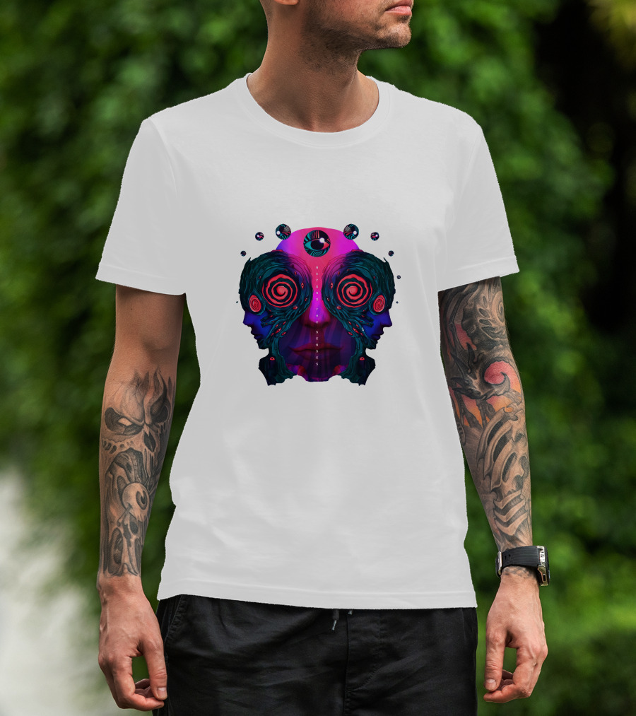 Rezz Beyond The Senses Psychedelic Faces T-Shirt