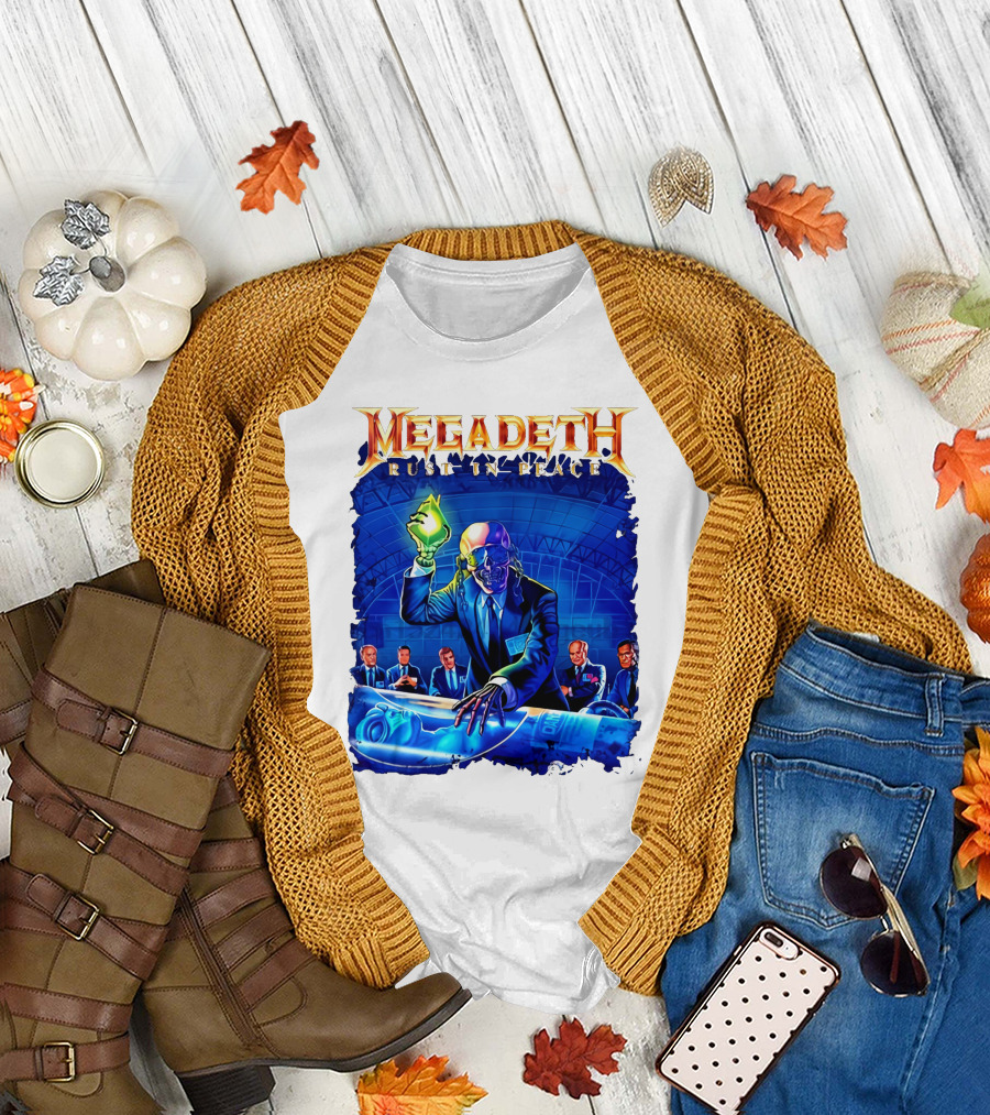 Plus Size Megadeth Rust in Peace M234xl M494 Raglan Summer T-Shirt