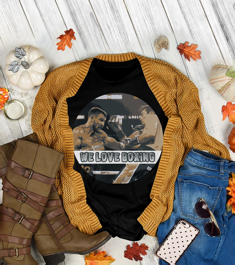 We Love Boxing Match Action Scene T-Shirt