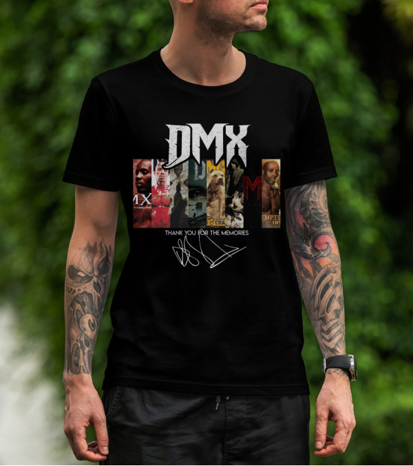 DMX Thank You For The Memories Album Covers Collage T-Shirt