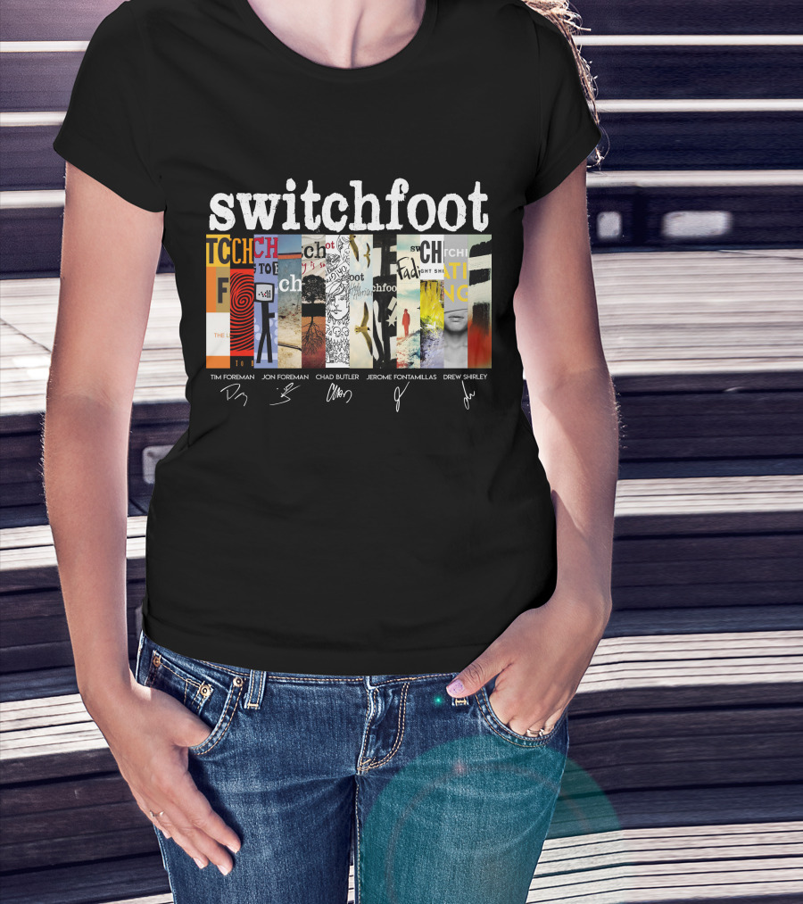 Switchfoot Albums Tim Foreman Jon Foreman Chad Butler Jerome Fontamillas Drew Shirley T-Shirt