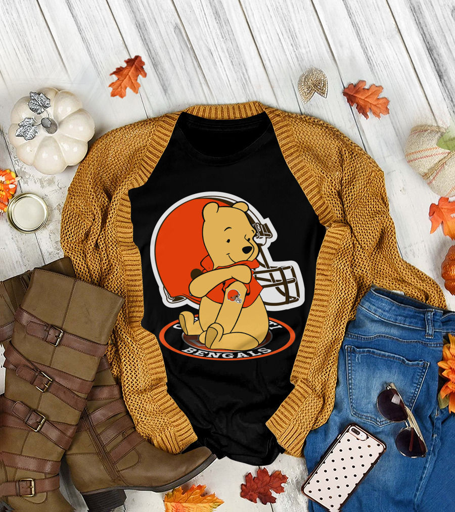 Pooh Browns Cincinnati Bengals T-Shirt