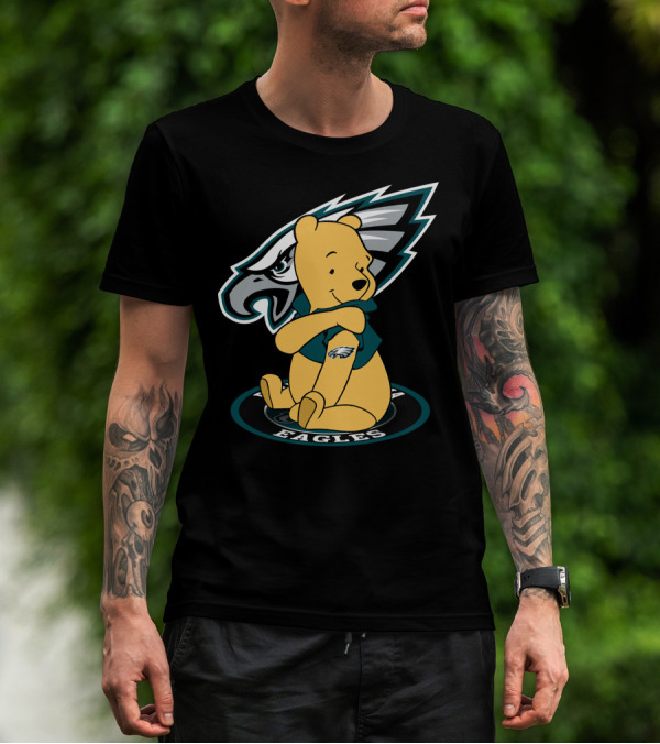 Philadelphia Eagles Pooh Bear Crossover T-Shirt