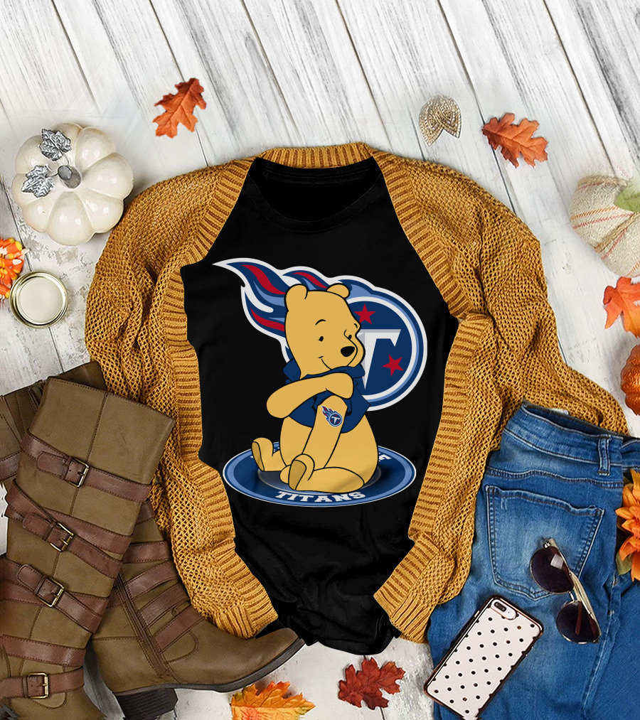 Tennessee Titans Pooh Bear Fan Crossover T-Shirt
