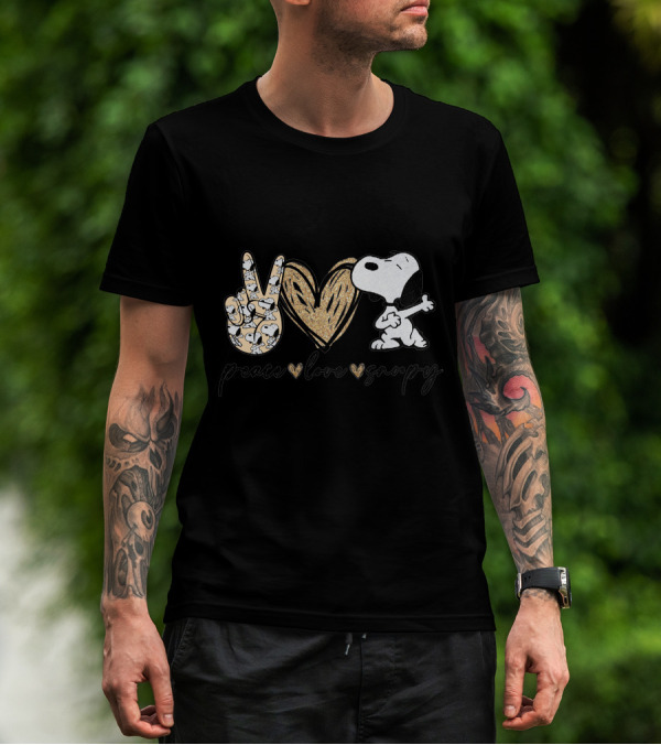 Peace Love Snoopy T-Shirt