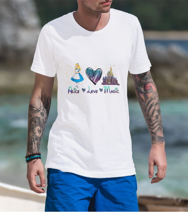 Alice Love Magic Wonderland Castle Fantasy Adventure T-Shirt