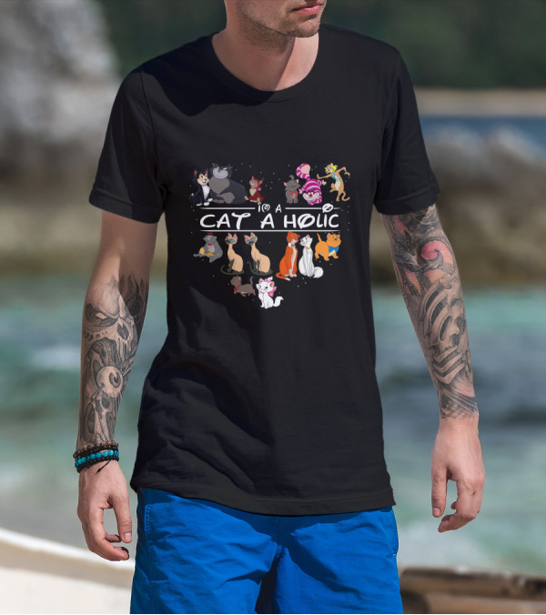 I'm A Cat Aholic Cute Cats Collection T-Shirt