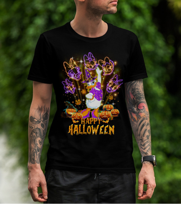 Happy Halloween Daisy Firework Festival Magic T-Shirt