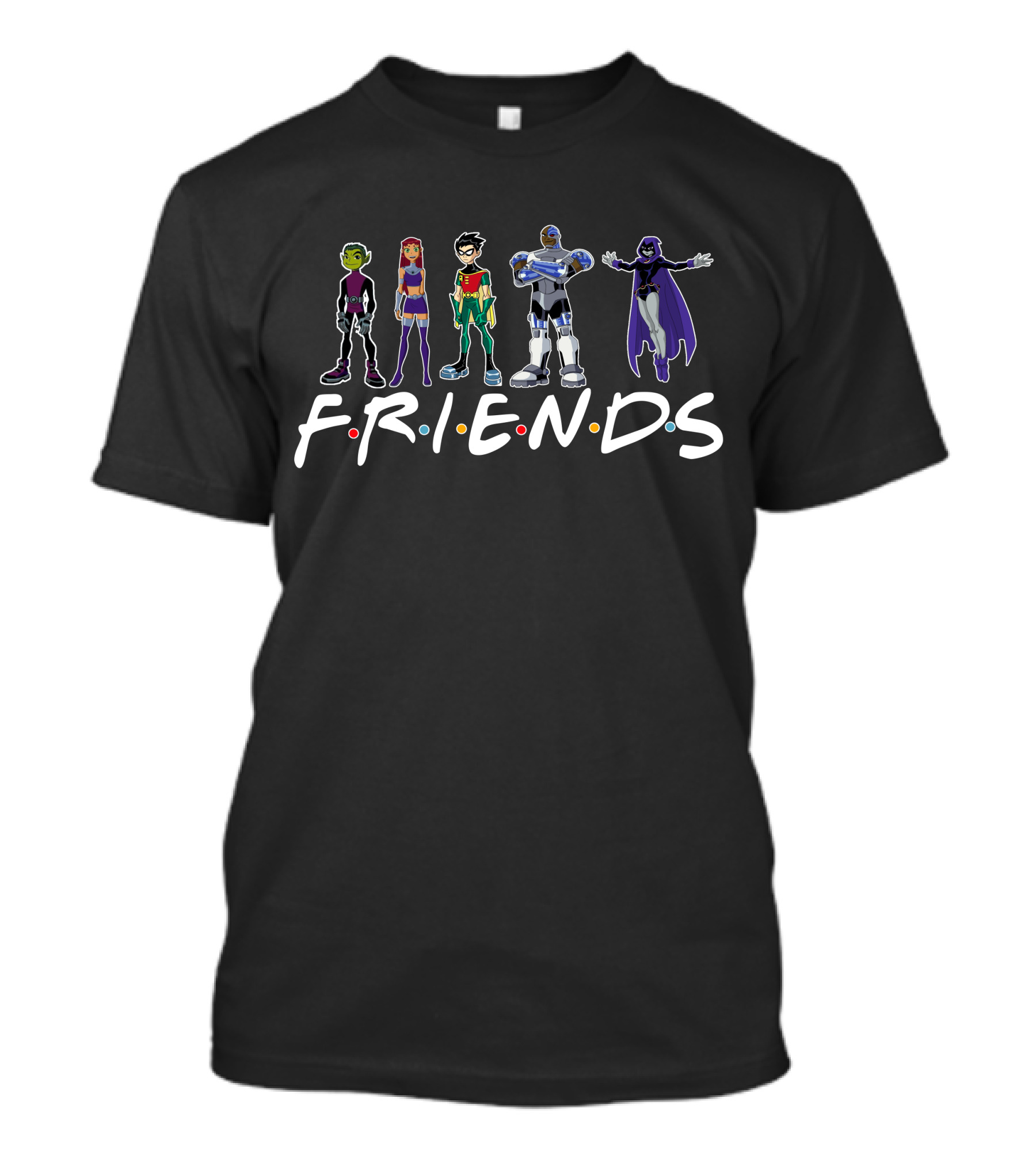Teen Titans TV Show Characters Friends T-Shirt