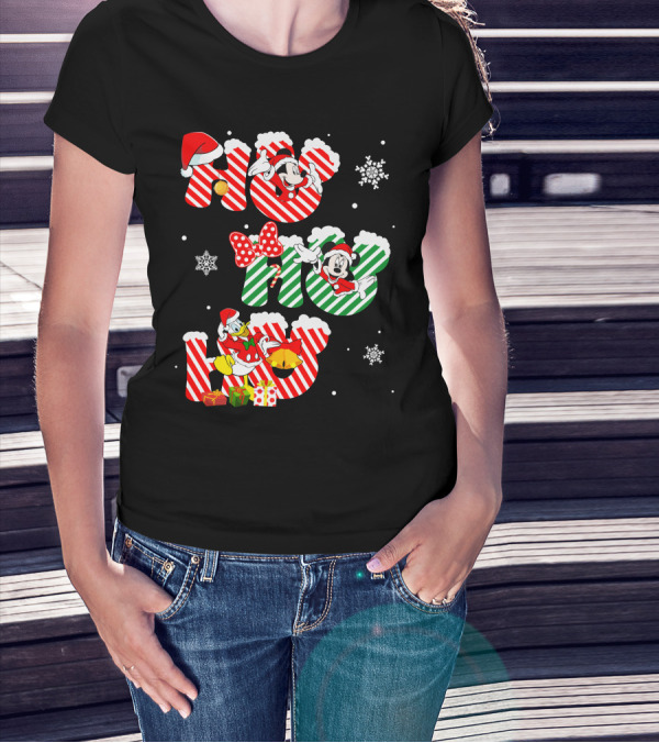 MK And DN Christmas Ho Ho Ho Holiday Fun T-Shirt