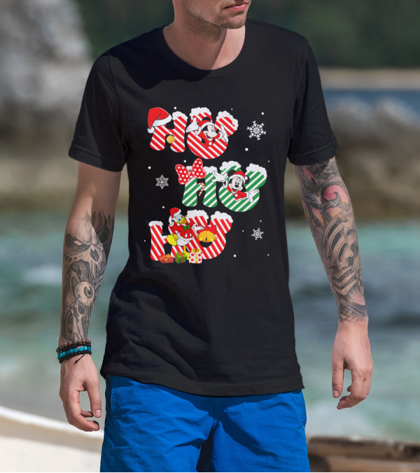 MK And DN Christmas Ho Ho Ho Holiday Fun T-Shirt