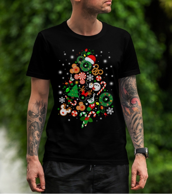Disney Christmas Holiday Icons T-Shirt