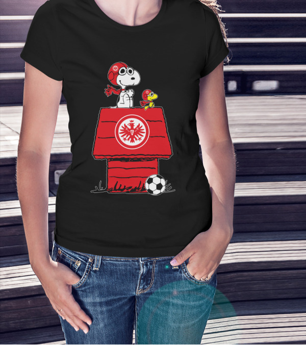 Eintracht Frankfurt Snoopy And Woodstock Football Fan T-Shirt