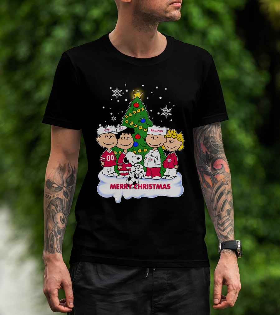 RB Leipzig Merry Christmas Snoopy And Friends Scene T-Shirt