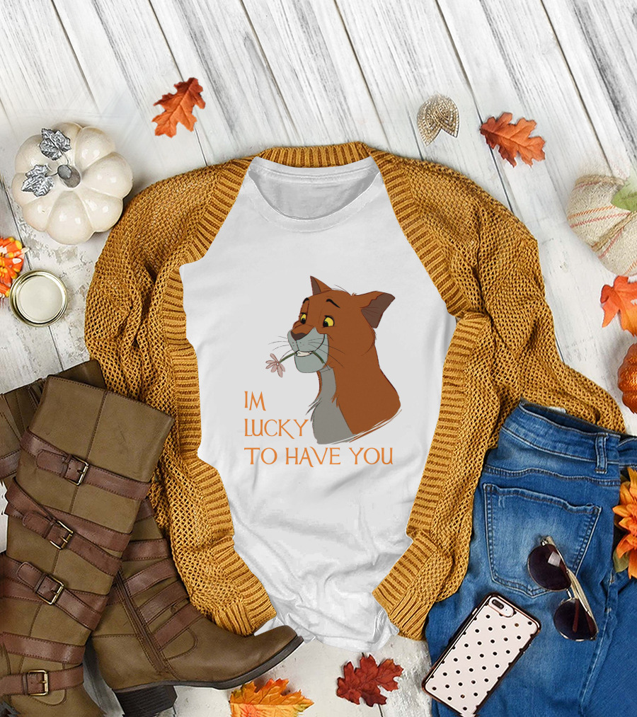 Thomas O'Malley Aristocats I'm Lucky to Have You T-Shirt