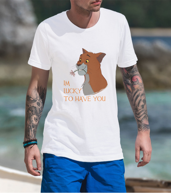 Thomas O'Malley Aristocats I'm Lucky To Have You T-Shirt