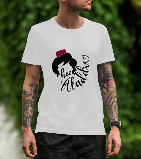 Her Aladin Iconic Silhouette Fez Hat T-Shirt