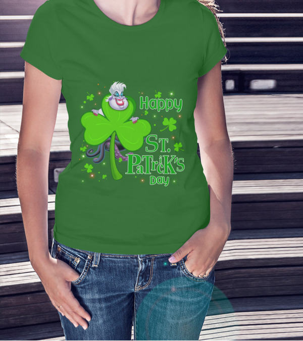 Happy St. Patrick's Day Ursula Shamrock T-Shirt