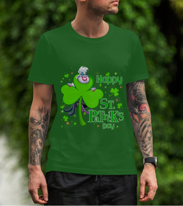 Happy St. Patrick's Day Ursula Shamrock T-Shirt