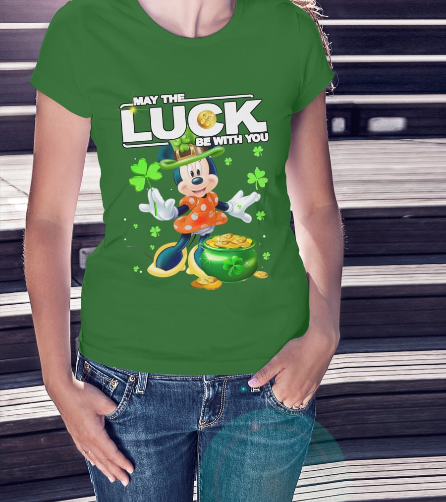 Minnie May The Luck Be With You St Patrick's Day T-Shirt