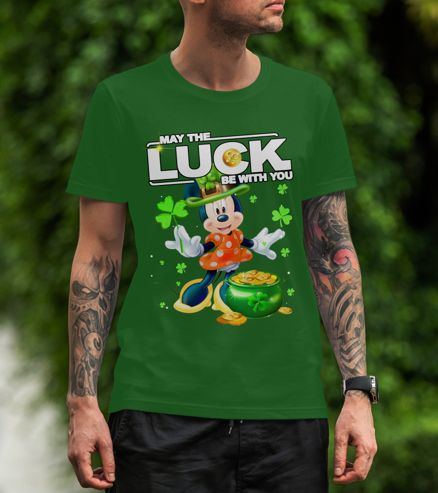 Minnie May The Luck Be With You St Patrick's Day T-Shirt