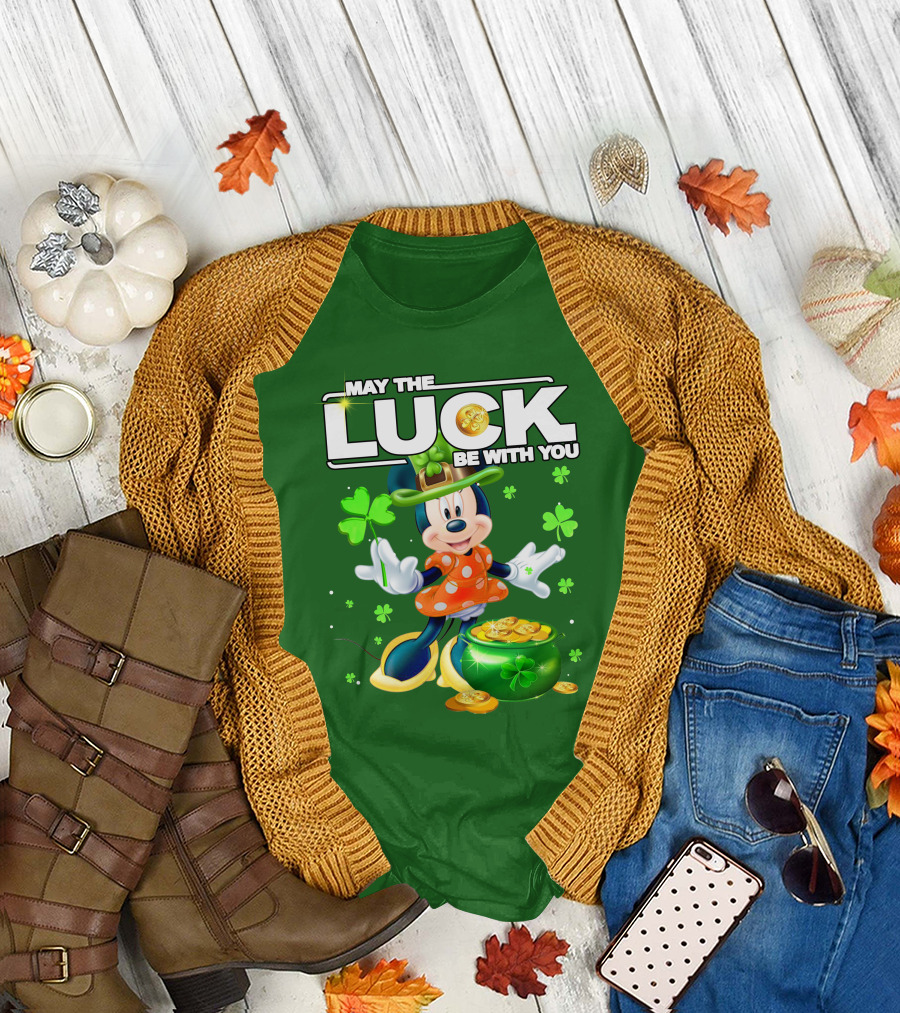 Minnie May the Luck Be With You St Patrick's Day T-Shirt