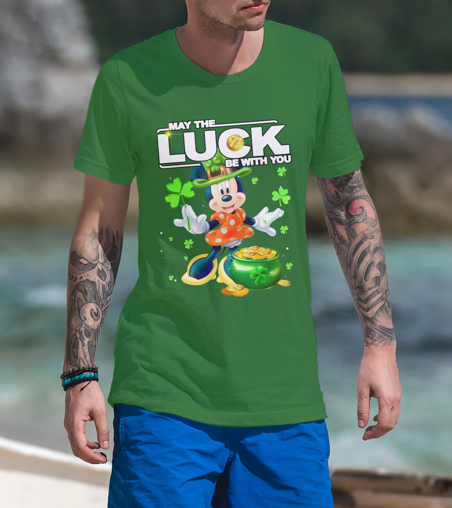 Minnie May The Luck Be With You St Patrick's Day T-Shirt