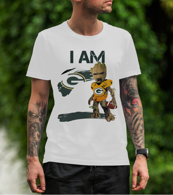 I Am Groot Green Bay Packers Football T-Shirt