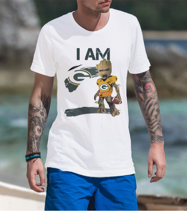 I Am Groot Green Bay Packers Football T-Shirt