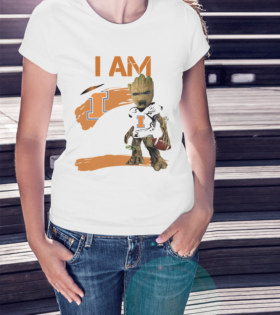 I Am Illinois Football Groot T-Shirt
