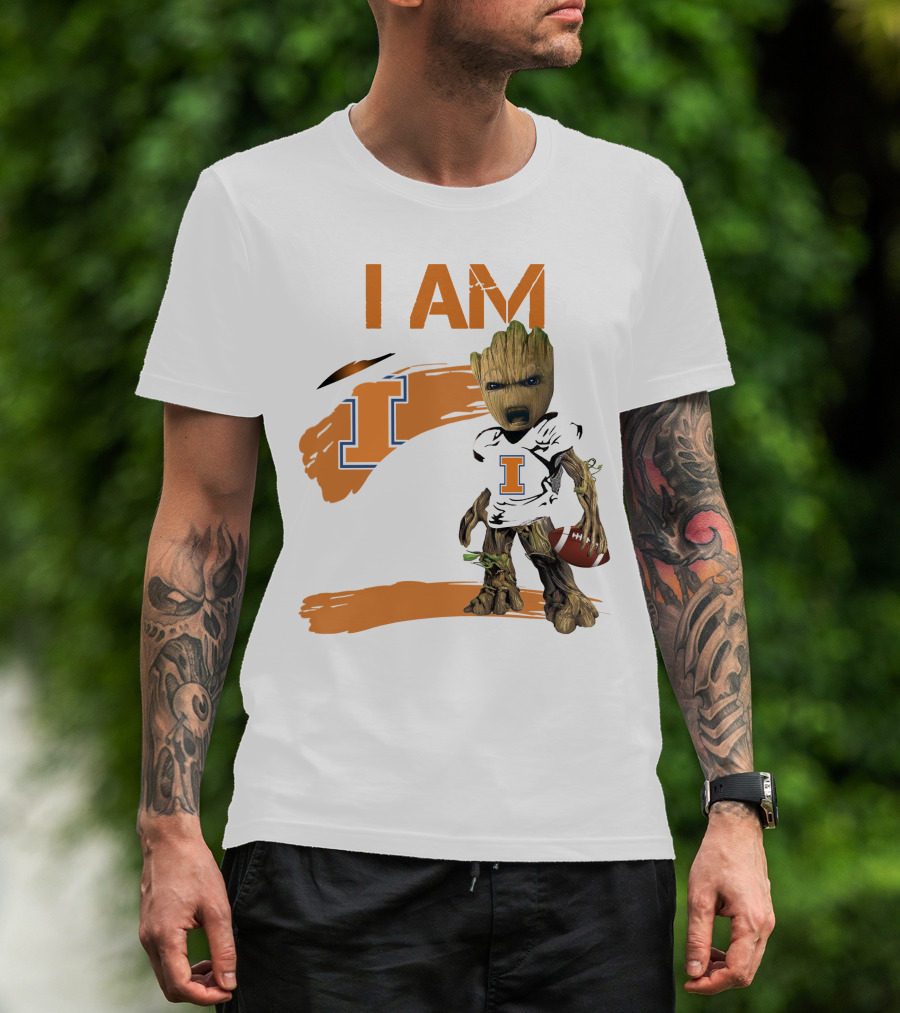 I Am Illinois Football Groot T-Shirt