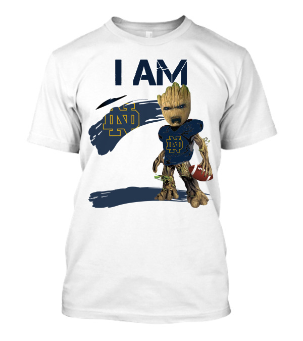 I AM Notre Dame ND Football Groot T-Shirt