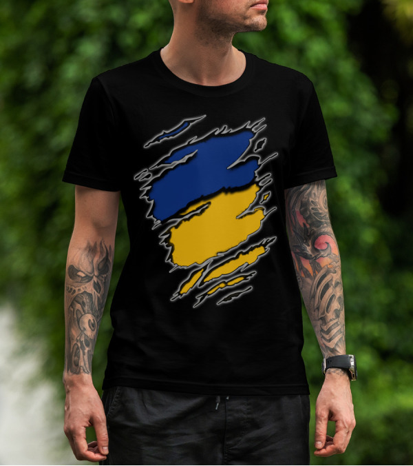 Steelers Cubs15 Blue And Yellow Slashed T-Shirt