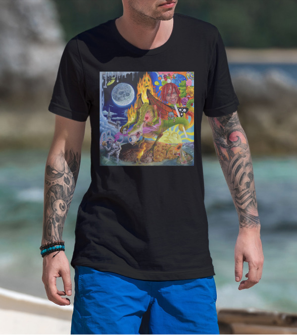 Trippie Redd Love Scars Cosmic Adventure With Dragon And Astronaut T-Shirt