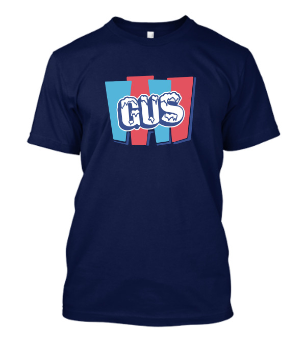 Gus Johnson Ice Style Frosted Text Winter Colors T-Shirt