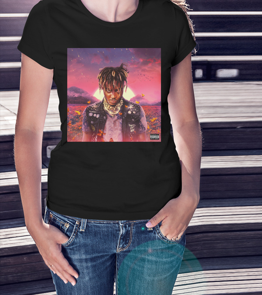 Juice Wrld Legends Never Die Album Cover Parental Advisory T-Shirt