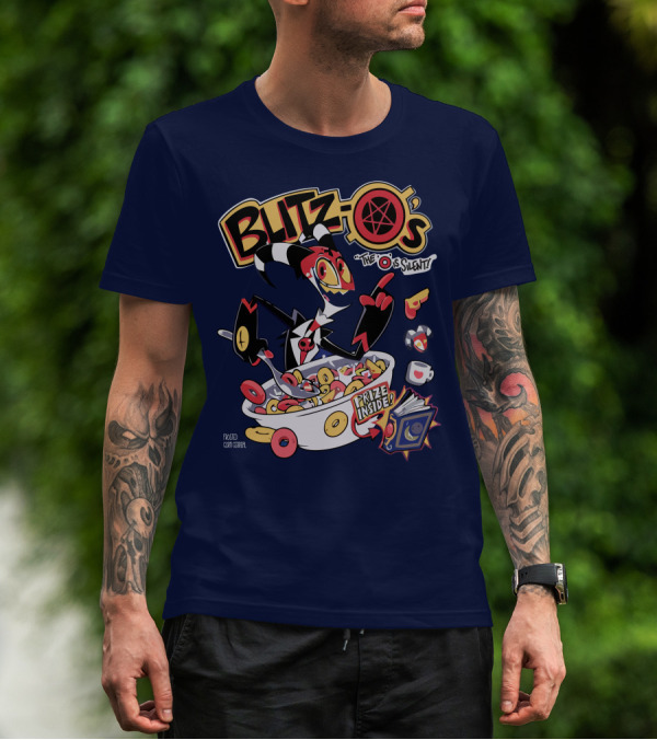 Blitzo's The O Is Silent Prize Inside Cereal Hazbin Hotel Store T-Shirt