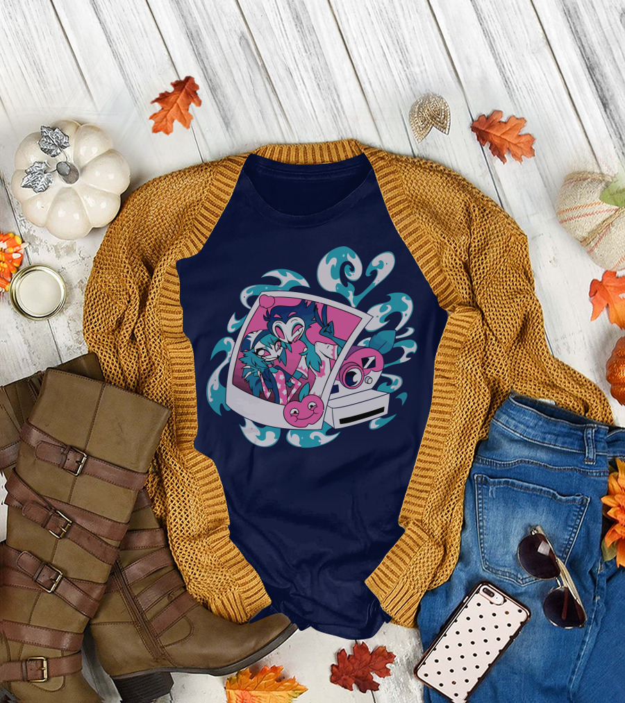 Vivziepop Store Polaroid Camera and Character T-Shirt