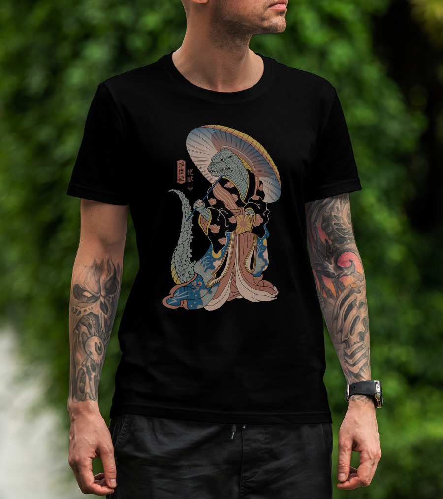 Stolas And Octavia Kaiju Ukiyo-e T-Shirt