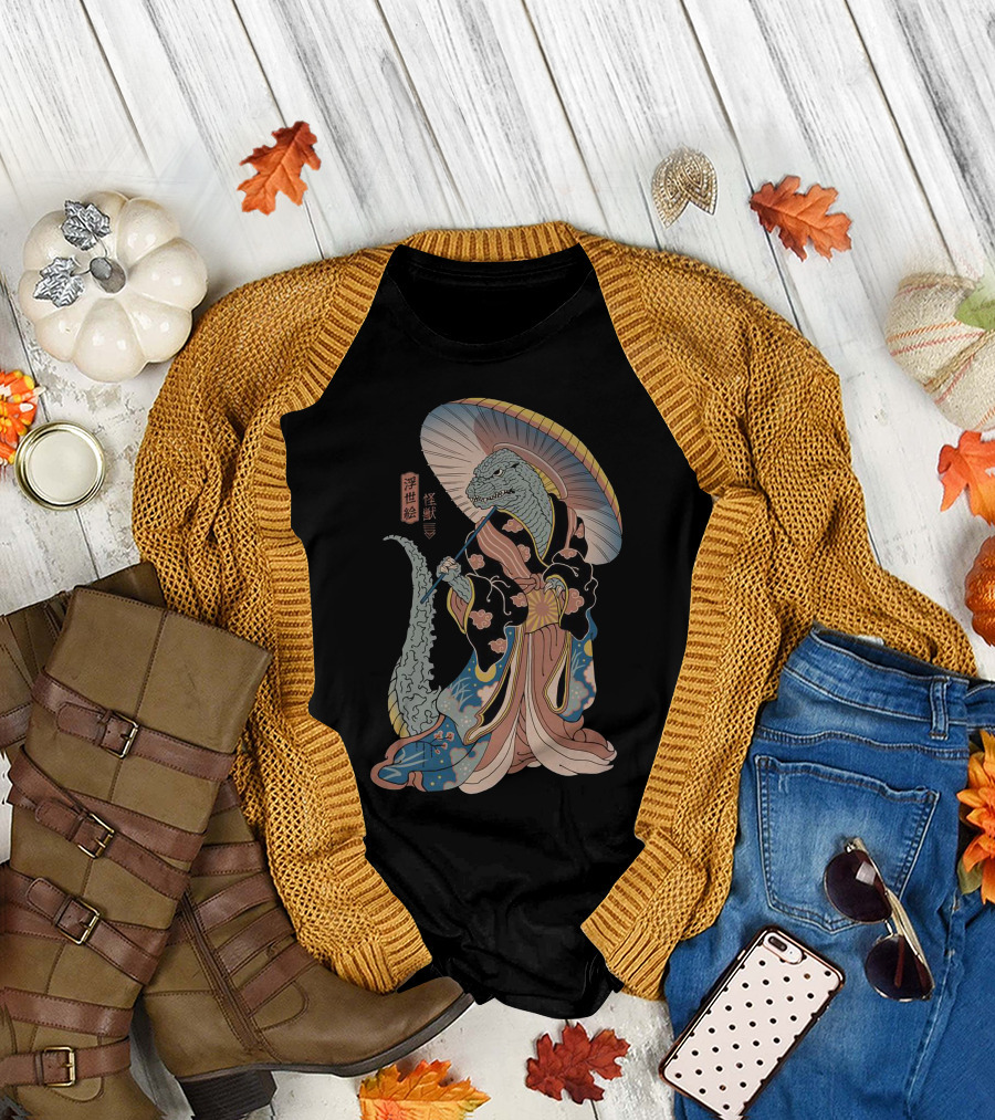 Stolas and Octavia Kaiju Ukiyo-e T-Shirt