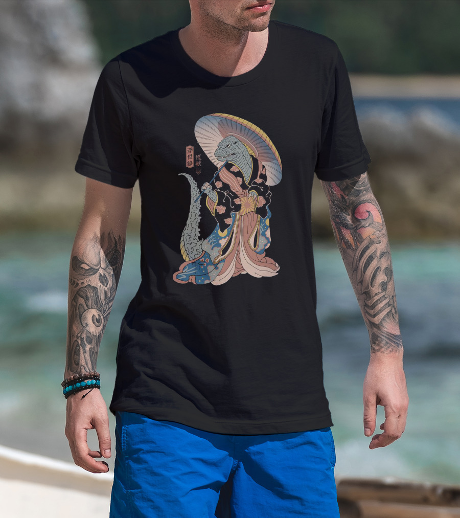 Stolas And Octavia Kaiju Ukiyo-e T-Shirt