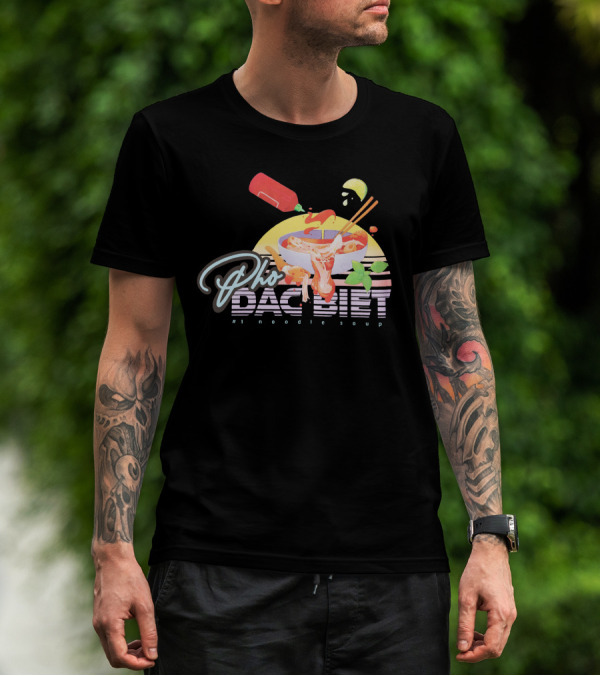 Pho Dac Biet Noodle Soup Bibisama Vibrant Bowl T-Shirt