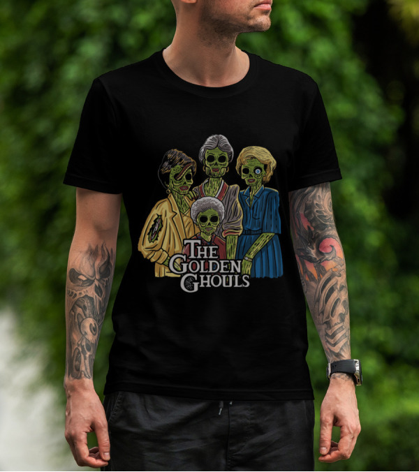 The Golden Ghouls Zombie Parody Featuring Iconic Quartet T-Shirt