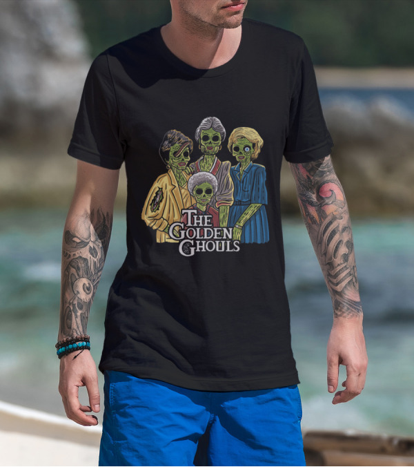 The Golden Ghouls Zombie Parody Featuring Iconic Quartet T-Shirt