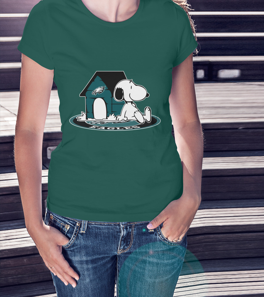 Snoopy Philadelphia Eagles Fan Now And Forever T-Shirt