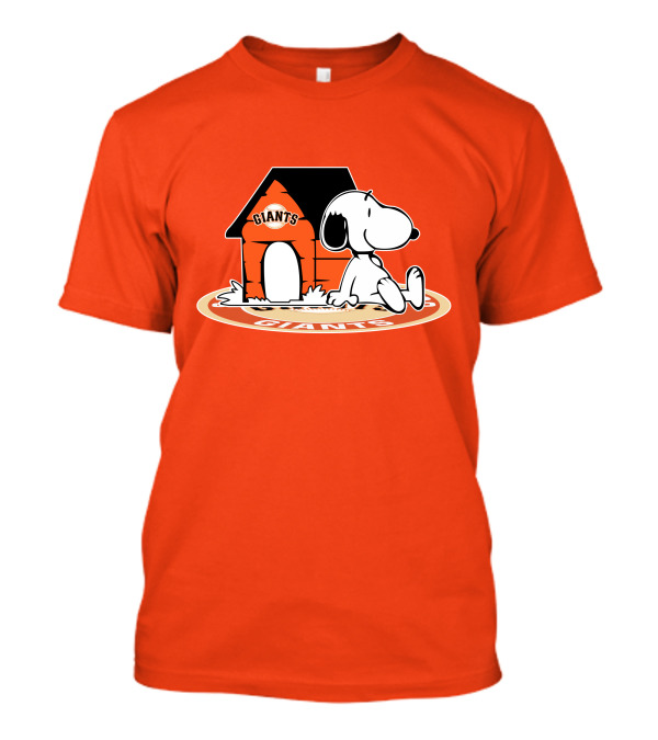 San Francisco Giants Snoopy Baseball Fan Now And Forever T-Shirt