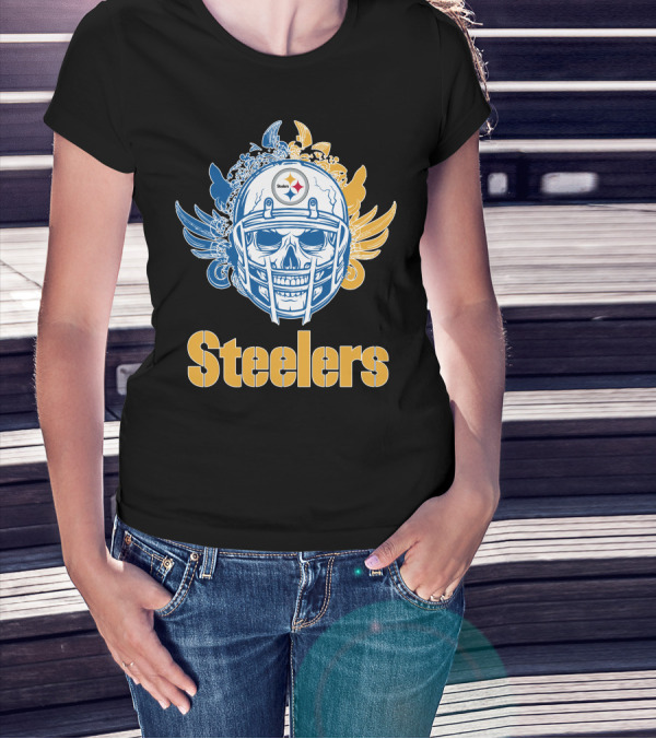 Pittsburgh Steelers Skull Steelers T-Shirt