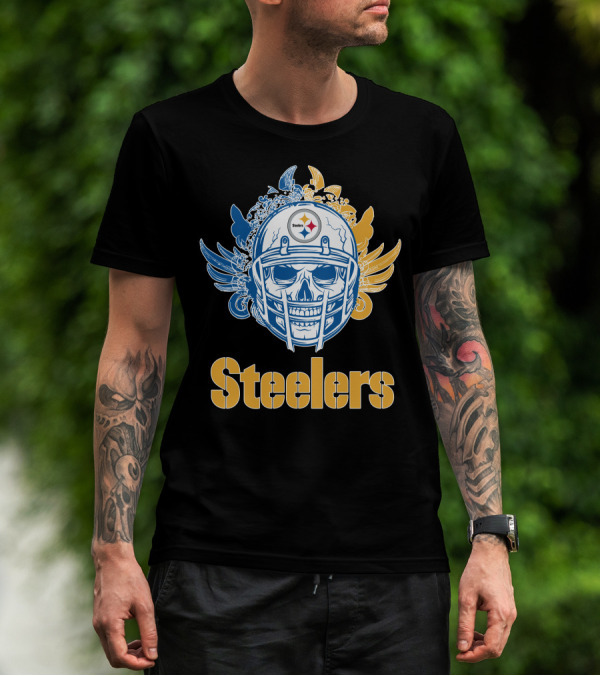 Pittsburgh Steelers Skull Steelers T-Shirt