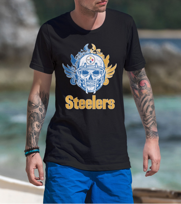 Pittsburgh Steelers Skull Steelers T-Shirt