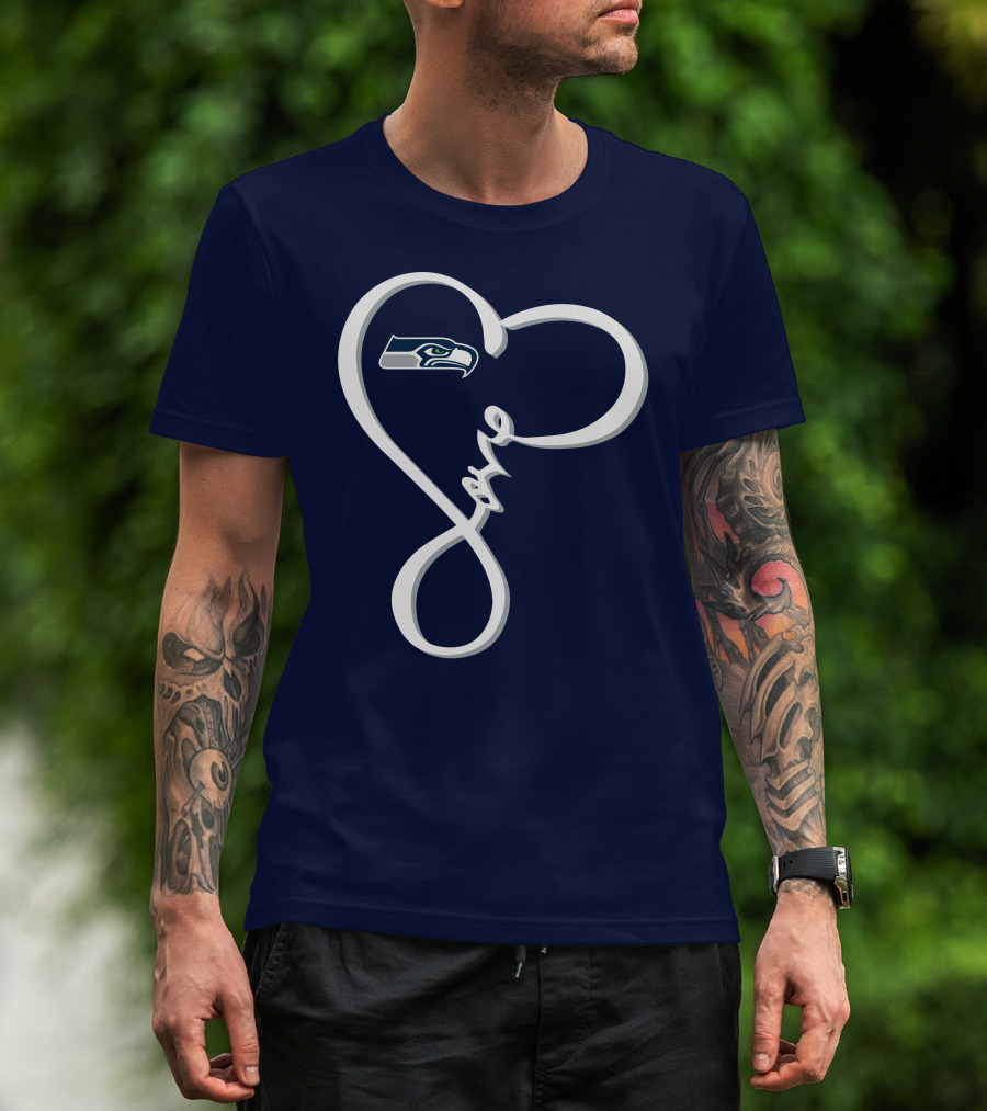 Seattle Seahawks Love Heart T-Shirt